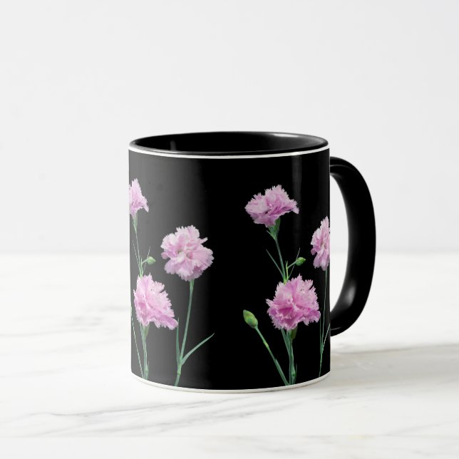 Caneca Pinks em preto (Frente Esquerda)