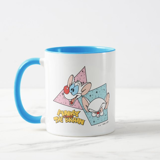 Caneca Pinky e o Cérebro | Gráficos retrorreflectores (Esquerda)