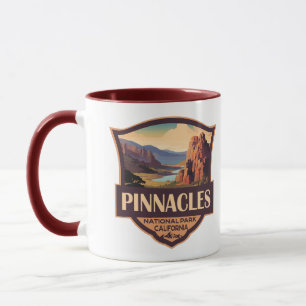 Caneca Pinnacle National Park Illustration Viagem Art