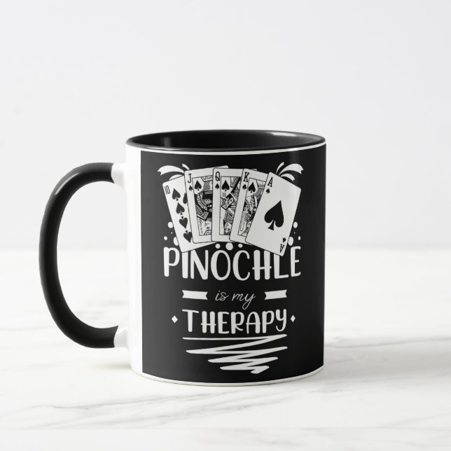 Caneca Pinochle Game Rules Cartões de Duplo Decodificação (Esquerda)