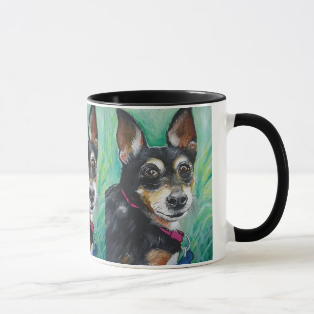 Caneca Pinscher diminuto (Direita)