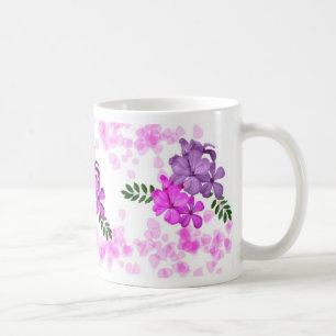 Caneca pintada das flores