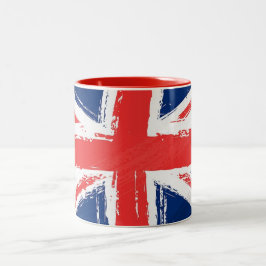 Caneca pintada de Union Jack