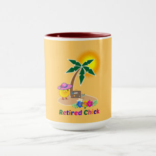 Caneca Pintinho aposentado de férias