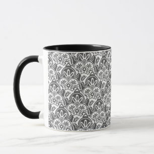 Caneca Pinto-preto-e-cinza-tribal