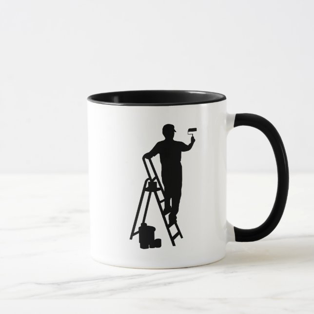 Caneca Pintor da Casa Silhouette Mug (Direita)
