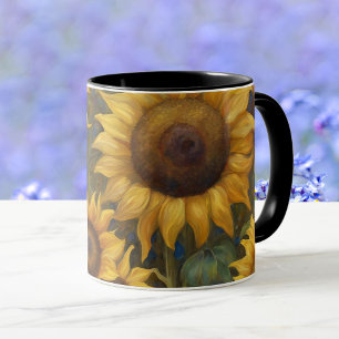 Caneca Pintor de girassol Mug de café com presente