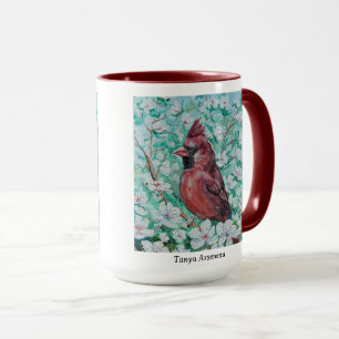 Caneca Pintura Cardinal Vermelha