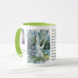 Caneca Pintura da Árvore da Paciência / Artista Larry Ler