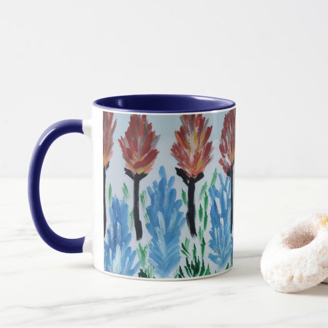 Caneca Pintura da Flor (Com Donut)