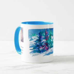 Caneca Pintura de Árvores Frescas de Inverno / Artista La