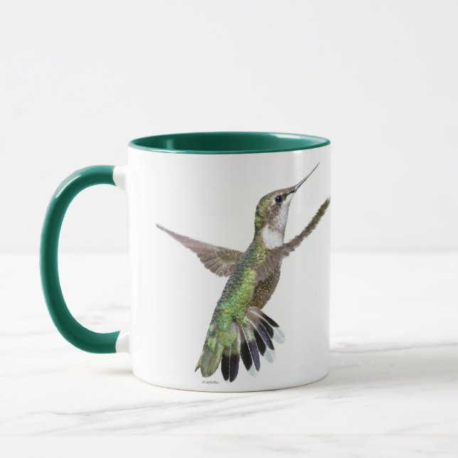 Caneca Pintura de Berylline Hummingbird (Esquerda)