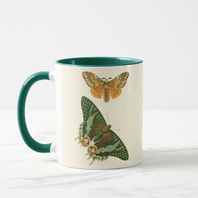 Caneca Pintura De Borboleta Ligeira (Esquerda)