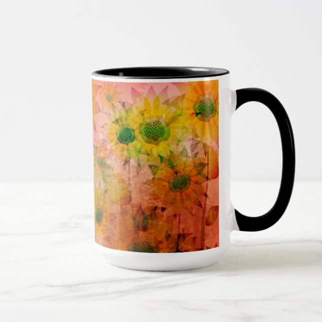 Caneca Pintura de Girassol (Direita)
