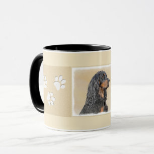 Caneca Pintura de Gordon Setter - Arte de Cachorro Origin