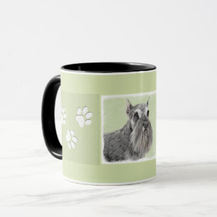 Caneca Pintura de Schnauzer (Giant, Standard) - Arte Cani