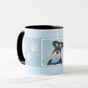Caneca Pintura de Schnauzer (Miniatura) - Cachorro Origin