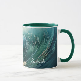 Caneca Pintura de Surfs Personalizada