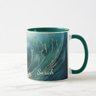 Caneca Pintura de Surfs Personalizada