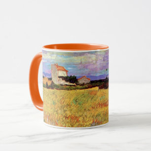 Caneca Pintura de Vincent van Gogh, Campo de Trigo,