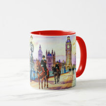 Pintura em Aquarela das Vistas da Ponte de Londres
