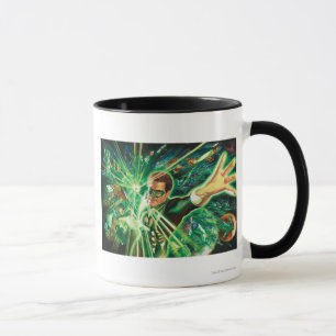 Caneca Pintura em Lanterna Verde