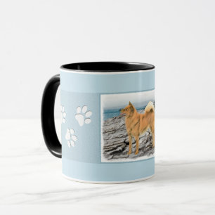 Caneca Pintura em Seashore - Arte Canina