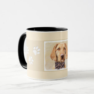 Caneca Pintura em Vizsla com Cabelo Frio - Arte Cachorra 