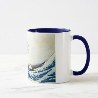 Caneca "Pintura japonesa da grande onda" por Hokusai