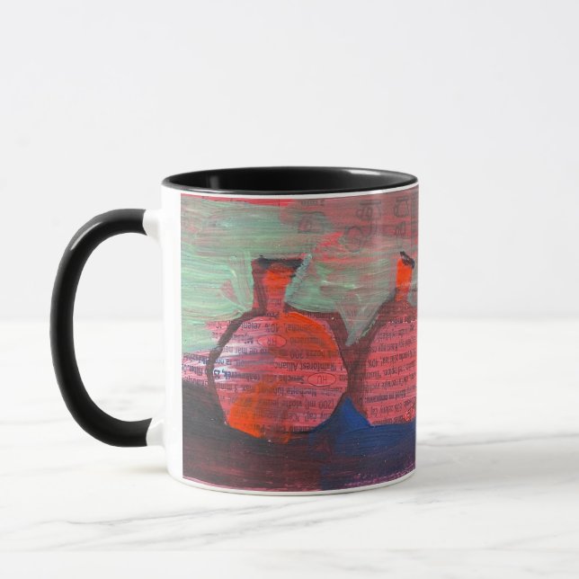 Caneca Pintura moderna, romã (Esquerda)