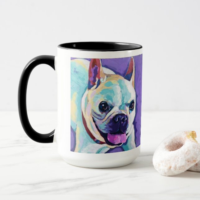 Caneca Pintura Personalizada de Cachorro - Amado para Sem (Com Donut)