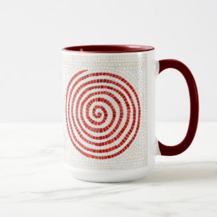 Caneca PINWHEEL MOSAIC Tall Maroon
