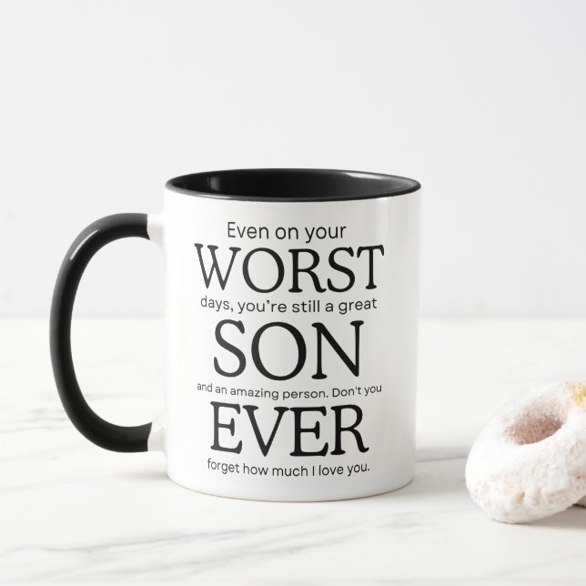 Caneca Pior Filho de Todos os Tempos (Com Donut)