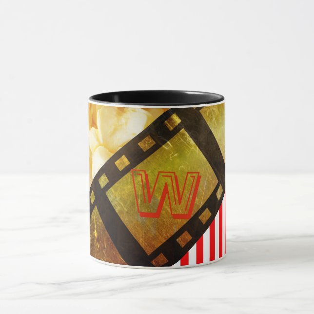 Caneca Pipoca e filme-rolo, película de ouro, listrado a  (Centro)