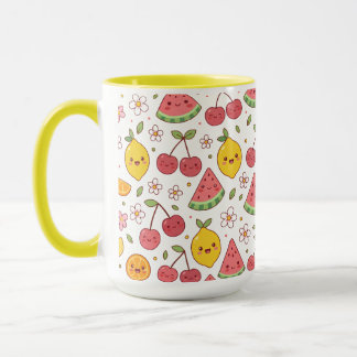 Caneca Piquenique Kawaii & Amigos das Frutas