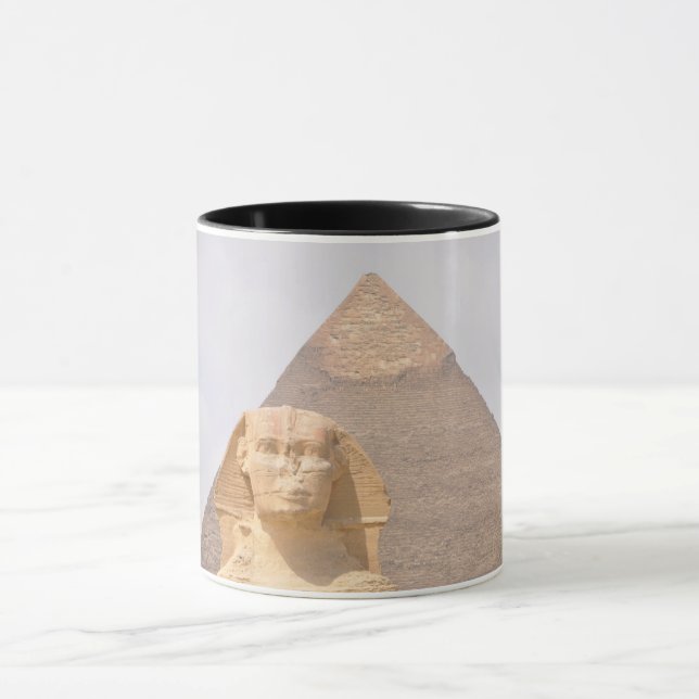 Caneca Pirâmides de Gizé Viagem Egito Foto (Centro)