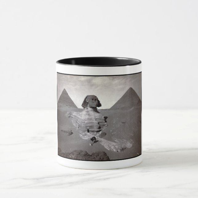 Caneca Pirâmides de Sphinx e Giza do excelente Necropolis (Centro)