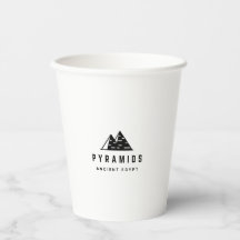 Caneca Pirâmides Modernas & Hieróglifos Egípcios