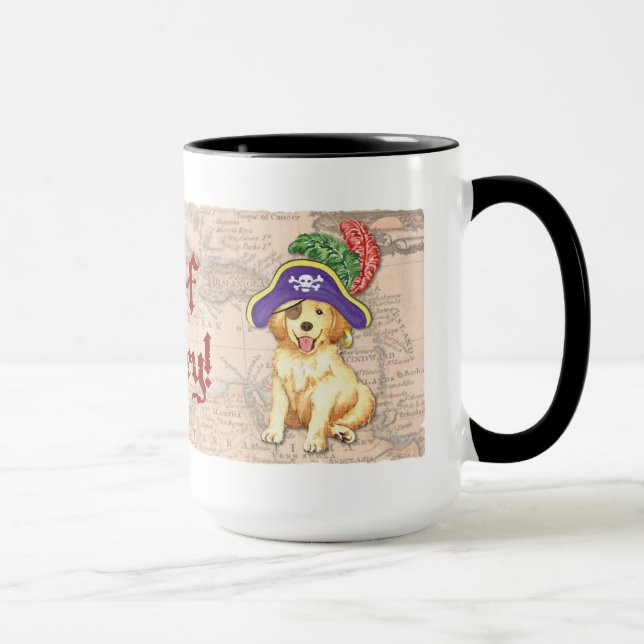 Caneca Pirata do ouro Retriever (Direita)