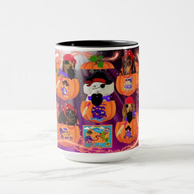 Caneca Pirate Pumpkin Pups Mug (Centro)