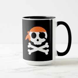 Caneca Pirate Skull Skeleton Bandanna