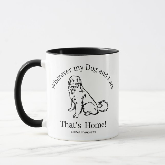 Caneca Pirenéus excelentes (Esquerda)