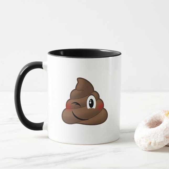 Caneca Pisc o tombadilho Emoji (Com Donut)