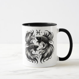 Caneca Pisces Zodiac Fish Astrology Gift