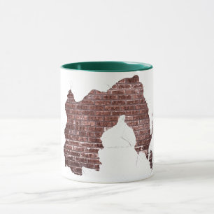 Caneca Pista de descasque de tijolos de cerâmica russa