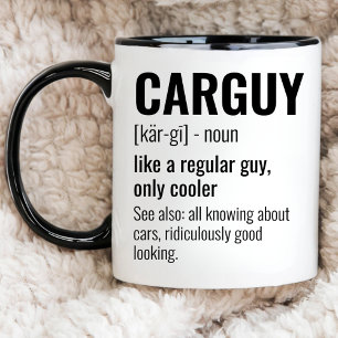 Caneca Pista Engraçado, Definição de CarroGuy, Entusiasta