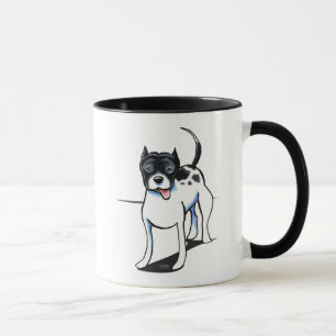 Caneca Pit Bull APBT Preto Branco
