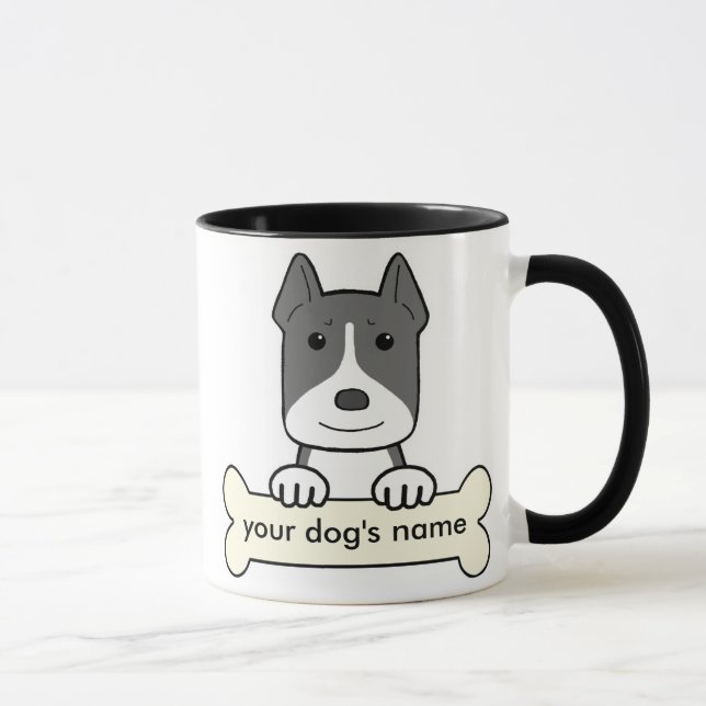 Caneca Pitbull personalizado (Direita)