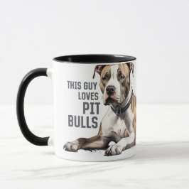 Caneca Pitt Bull Mug - Esta cara ama Touros para caroços