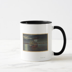 Caneca Pittsburgh, PA - opinião da noite do navio a vapo